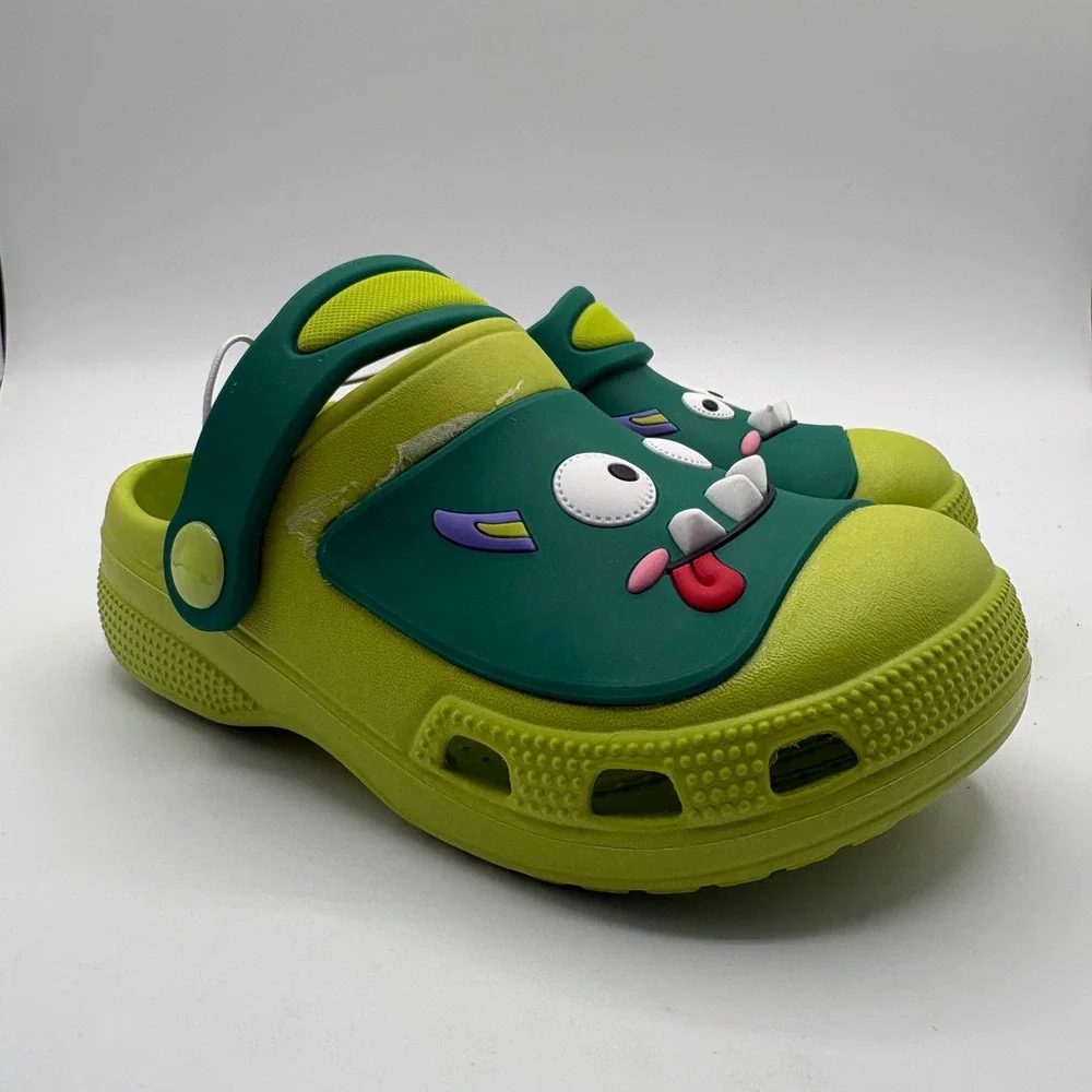 Jackshibo Toddler Kids Monster Clogs Green Water Pool Beach Sandals Size 9.5‎